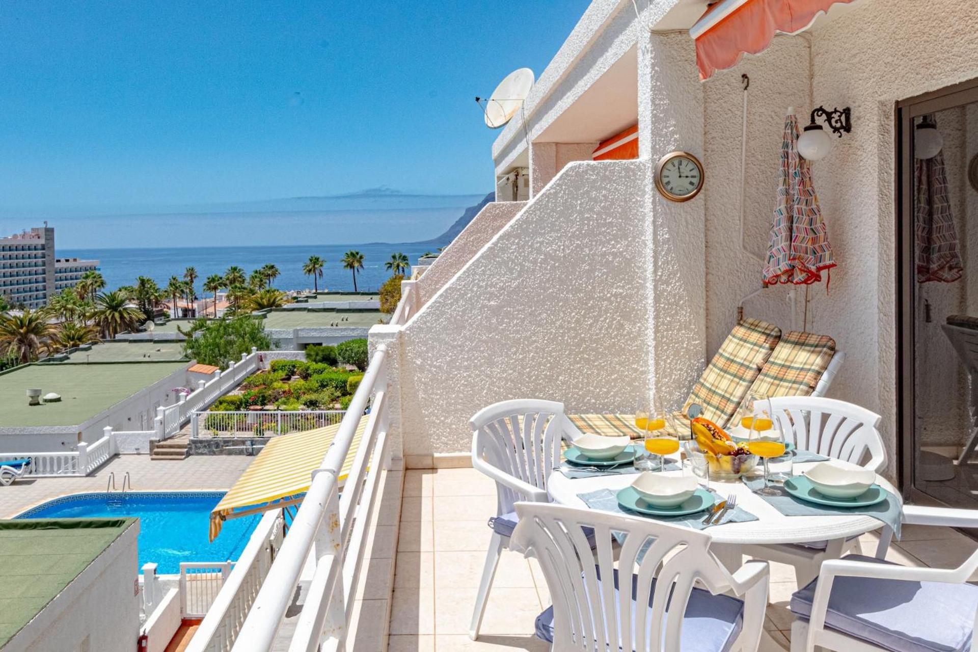 Sunny Oceanview Terrace By Dream Homes Tenerife 아칸티라도 외부 사진